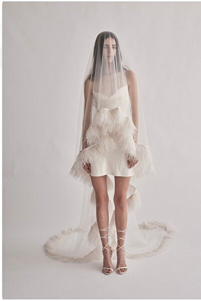 VENÜS MODA by Pınar Voal cu pene 2,5 metri voal cu pene otriş cu pieptene