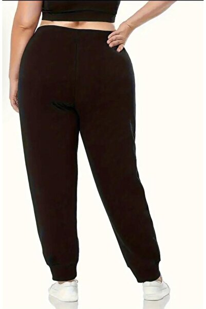 caddekombin Women's Nope Printed Jogger Slim Fit Fit Black Sweatpants