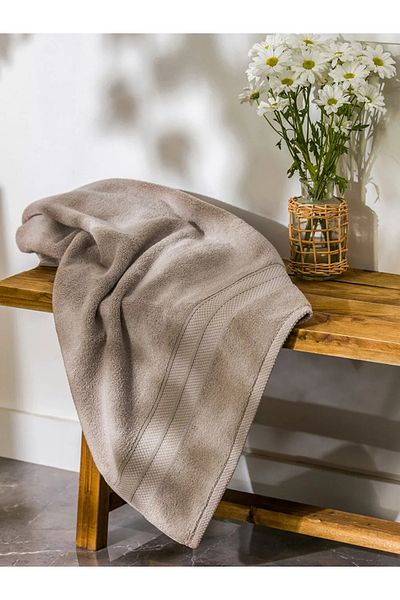 LC Waikiki LCW ECO Καφέ Απλό Βαμβακερή Πετσέτα Μπάνιου 85x170