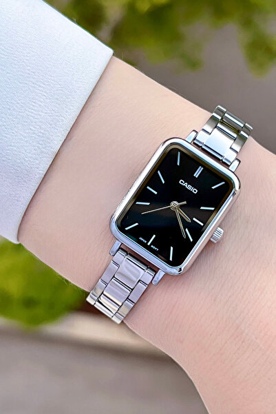 Casio Silver Color Women's Wristwatch with Black Cord