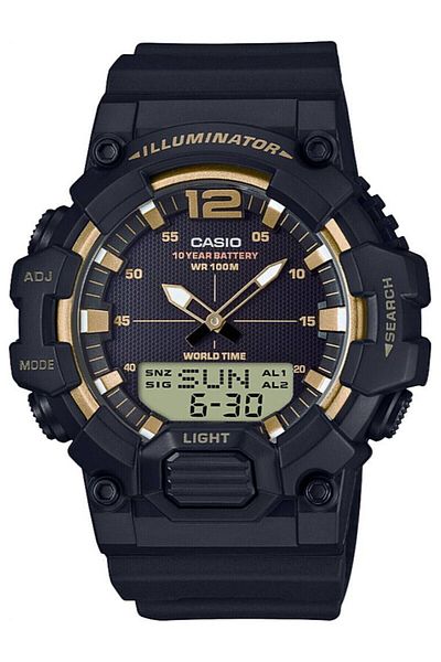 Casio ساعة يد رجالية لون أسود