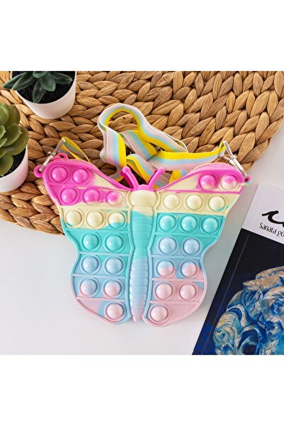 allwear Silikon Popit Çanta Kelebek Model