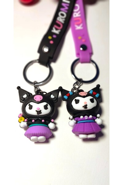 celisia مجموعة كورومي مكونة من 2 سلسلة مفاتيح وحقيبة مفاتيح من السيليكون ثلاث...