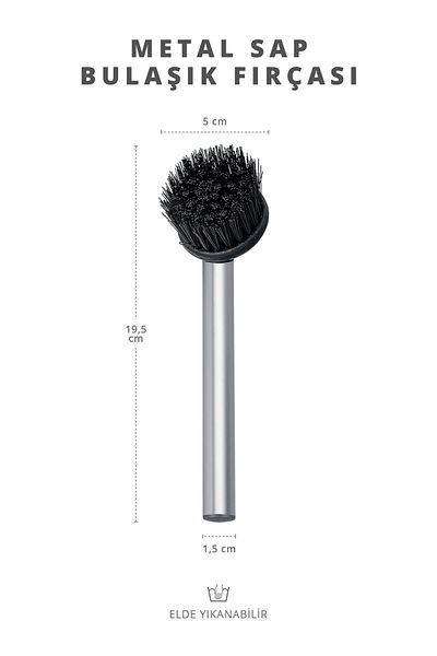 Milena Life Practical Sink and Dish Brush with Metal Handle – Durable and Ergonomic Cleaning Brush (10 Pieces)