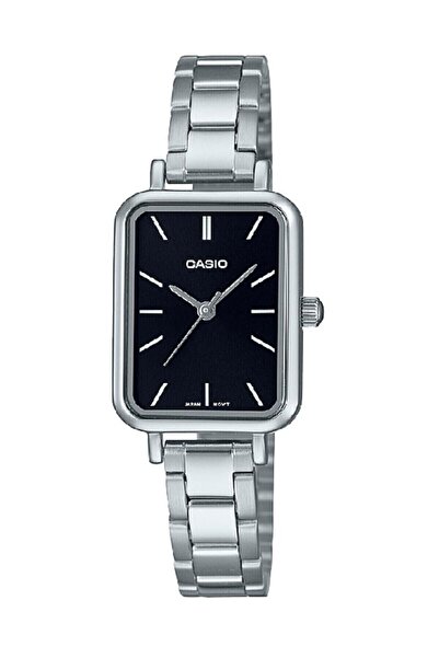 Casio Silver Color Women's Wristwatch with Black Cord