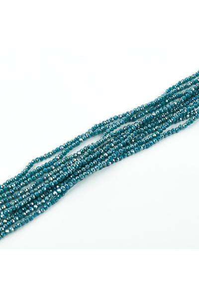 yfhobi 1 Dizi (145-155 Adet) - 2 mm Yassı Kristal Cam Boncuk Dizisi Mat Janja...