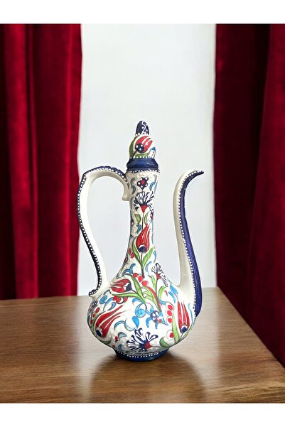 STORESZA Lale Motifli El Yapımı Osmanlı İbrik Vazo – Zarafetin Simgesi
