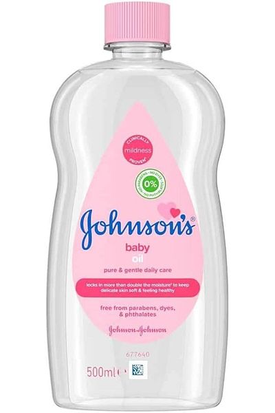 Johnson 'S Baby Oil 500ml – Leaves Skin Soft and Smooth – Ideal for Delicate Skin