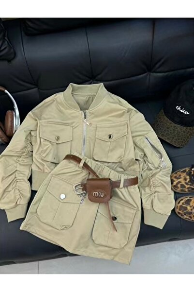 selvi wear Double Kids Set Skirt and Jacket - 80% Cotton, 20% Polyester, Impo...