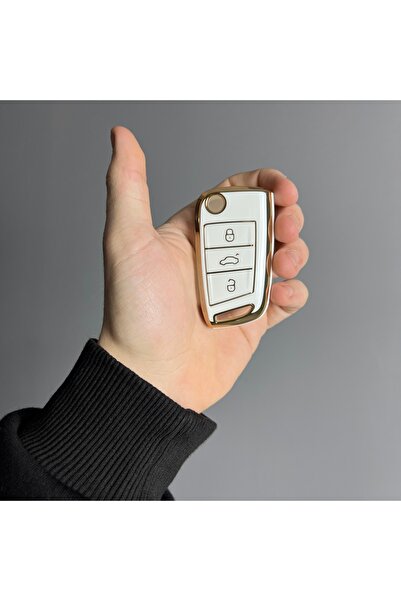 LUXE AKSESUAR Volkswagen- Skoda- Seat MQB 3 Προστατευτικό κάλυμμα κλειδιού με...