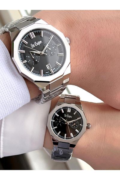 Lee Cooper Cift.S01 Lee Cooper Steel Band Waterproof Special Wristwatch for Couples and Lovers
