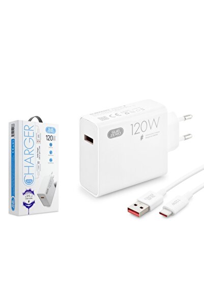 Subzero Sg38 120w Gan Type-c Kablolu Turbo Ev Tipi Şarj Aleti Salise Gösterir