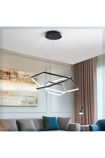 Vonalight Modern Led Triple Hexagon - Living Room, Kitchen, Bedroom, Pendant Lamp - Chandelier 3000K 30+50+70cm