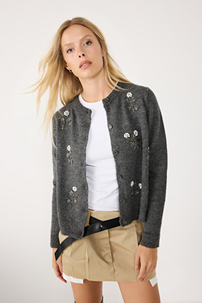 No Matter What Pearl Embroidered Cardigan