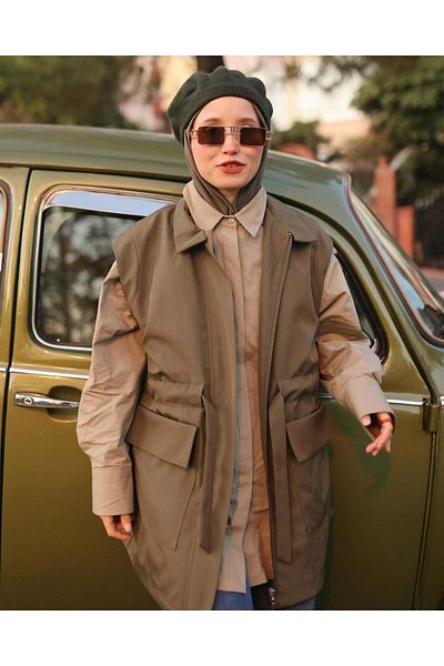 SEMİNEN Front Pocket Tied Vest