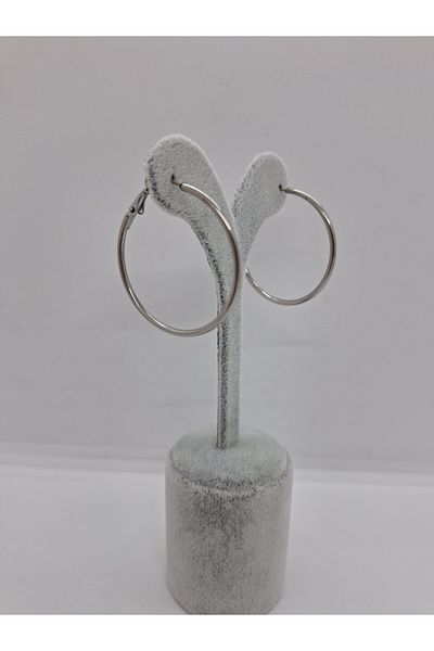 stainles steel Steel Hoop Earrings 4 cm