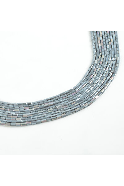 yfhobi 1 Dizi (90-95 Adet) - 2x4 mm Baget Kristal Cam Boncuk Dizisi Mat Janja...