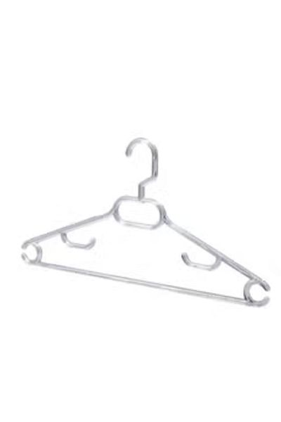 Titiz 6 Pcs Set of Transparent Plastic Clothes Hangers