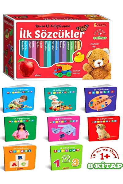 a v d a Diytoy 8'li Ilk Kitaplarım 0-3 Yaş Eğitici Kitaplar Bebek Kitapları E...