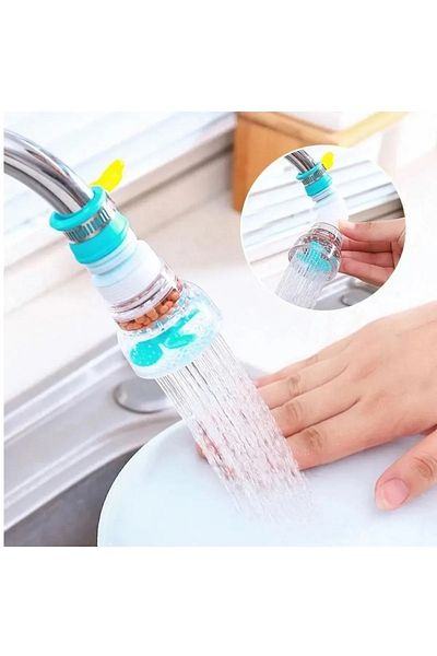 TİNEKE 1 Piece Stone Faucet with Movable Head and Propeller