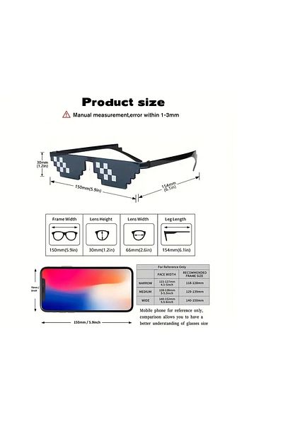 shopwave Thug Life Trend Sunglasses Mosaic Black Cat Glasses