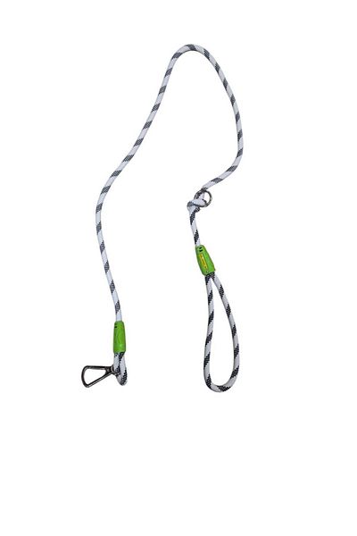 moonparacord Paracord Dog Walking Rope 120 cm White Color Black Stripe