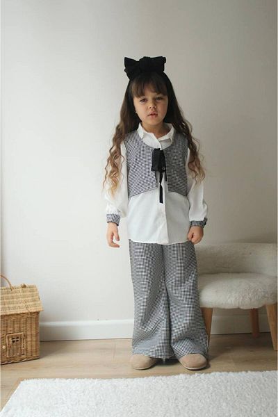 Ribbon kids Checkered Set of 3
