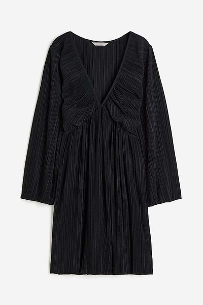 H&M Pleated jersey dress