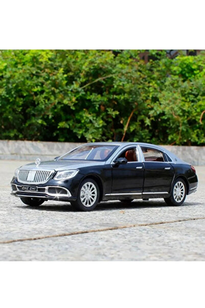 ÖZ OFİS Mercedes Benz Maybach S600 1:24 Diecast Metal Model Araç Sesli Işıklı