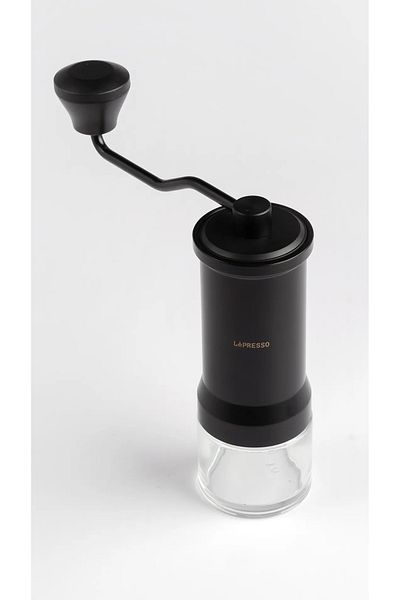 Lepresso Manual Coffee Grinder - Blackrr Grinder ( Glass Container ) 35G - Black