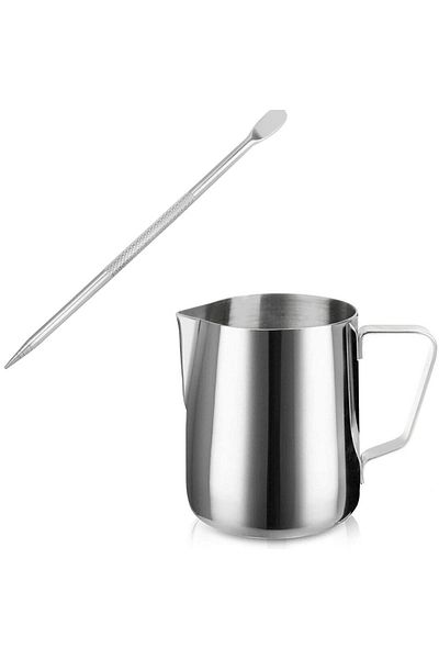 adin tasarım Latte Set 6 Milk Pot 500 ml + Latte Art Pen Stick Coffee Stencil Latte Pot Latte Art Stick