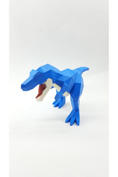 Mivodi 3D Magnetic 3D T-Rex Figure Puzzle & Family Activity & Brain Teaser & Jigsaw Puzzle (Blue)