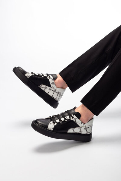 5350 %100 Hakiki Dana Derisi Erkek Sneaker Ayakkabı