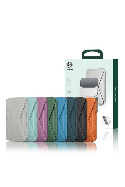 Green Lion Magnetic Wallet - Titanium Blue