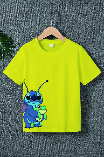 MYADA Tricou pentru copii cu imprimeu Lilo Stich premium 20462