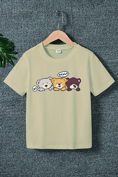 MYADA Tricou pentru copii cu imprimeu Premium Teddy Bear Brothers 22576