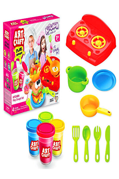 a v d a Mutfak Ve Yemek Yapımı Oyun Hamuru Ve Hamur Kalıbı Seti 224 gr