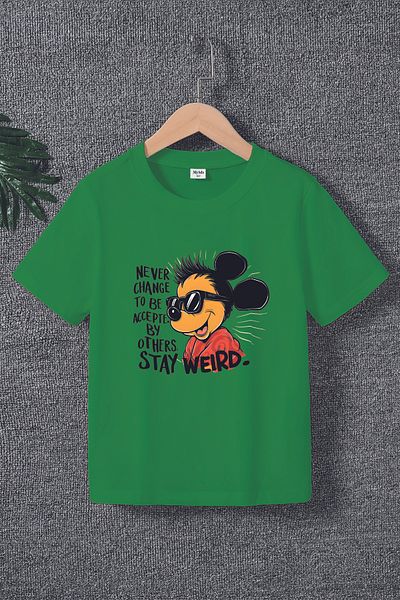 MYADA Tricou pentru copii cu imprimeu Premium Artist Miki 22536