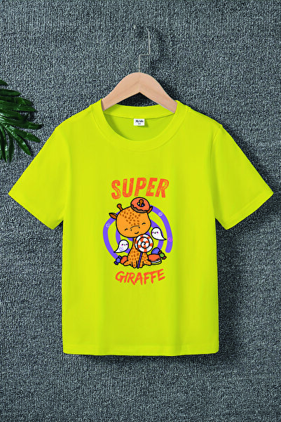 MYADA Premium Super Žirafa Štampano Dječja Majica 22544