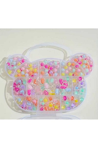 yiğit aksesuar Beads Models Jewelry Making Supplies Kit with Clear Inside Color in Box with Teddy Bear