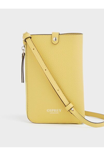 OSPREY LONDON Electra İtalyan Deri Lanyard Telefon Çantası Şık ve Fonksiyonel 3'ü 1 Arada Tasarım