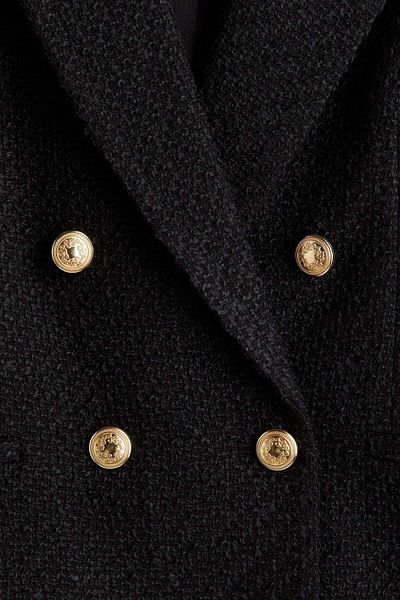 H&M Textured-weave blazer