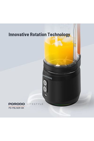 porodo 240W 6 Blade Portable Blender 700Ml - Black