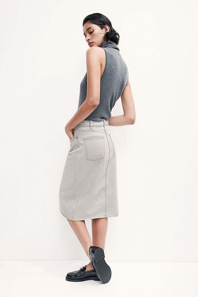 H&M Knee-length denim skirt