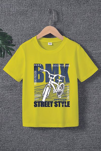 MYADA Tricou pentru copii premium BMX Street Style imprimat 22485
