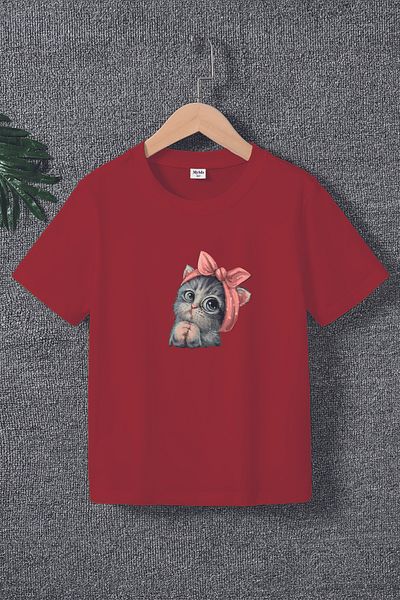 MYADA Παιδικό μπλουζάκι Premium Cute Kitten με στάμπα 20505