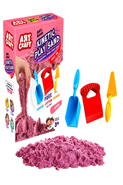 a v d a Aksesuarlı Pembe Kinetik Kum 1000 gr Oyun Kumu