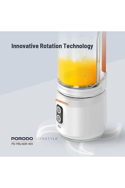 porodo 240W 6 Blade Portable Blender 700Ml- White