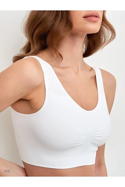 cottony.store White Thick Strap Corset - Large Gap Brassiere, Gripping Bra an...