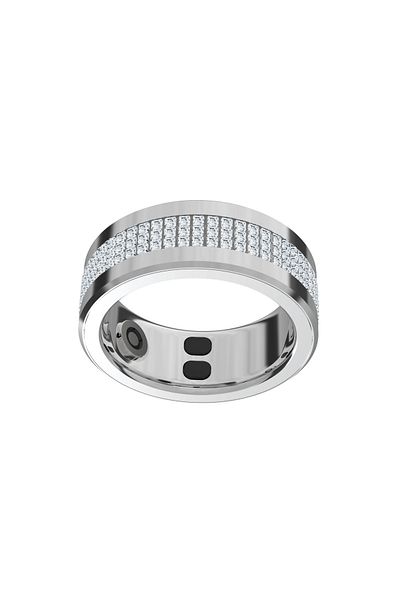 porodo Smart Wearable Lady Ring Size 9 - Silver